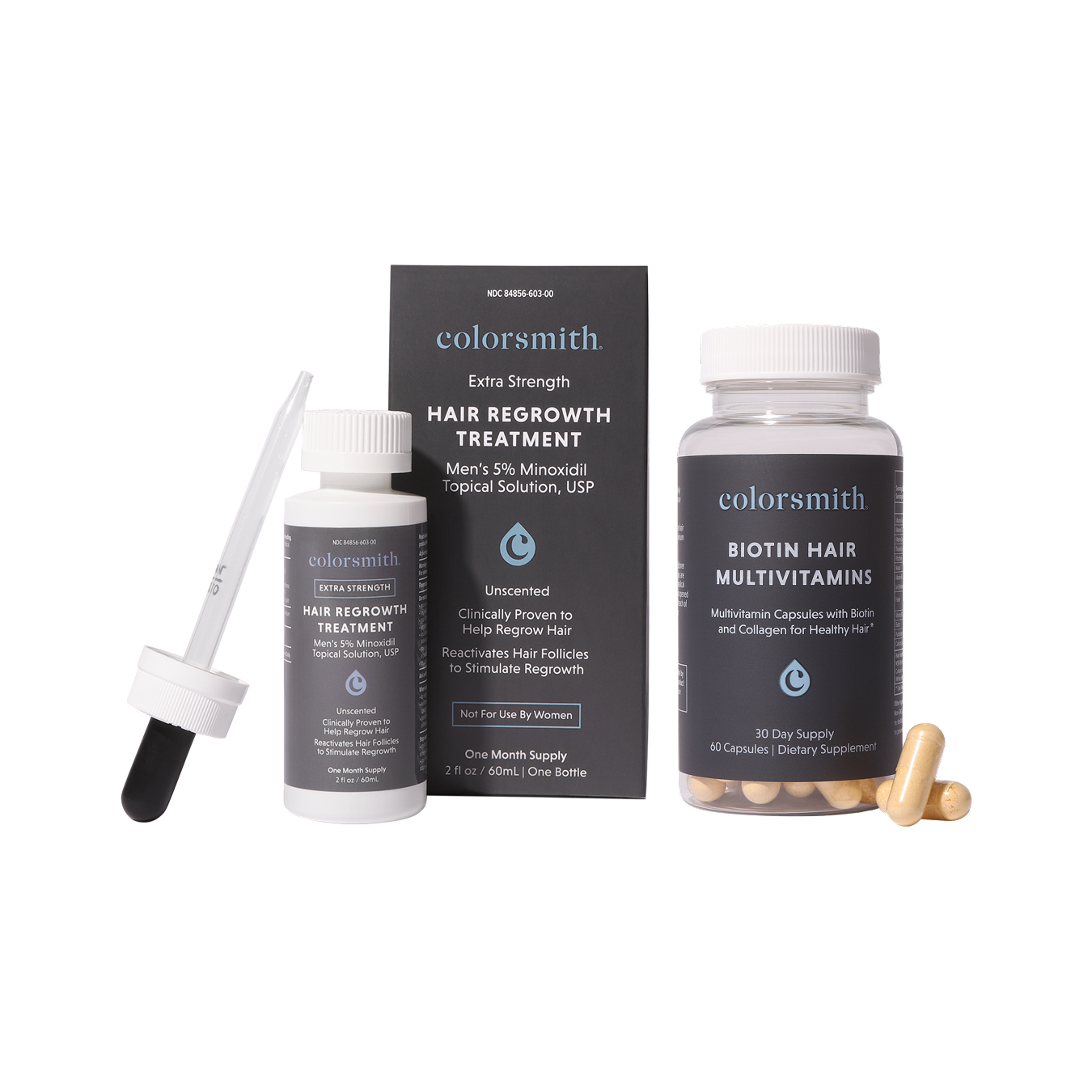 Hair Regrowth Treatment + Biotin Hair Multivitamins