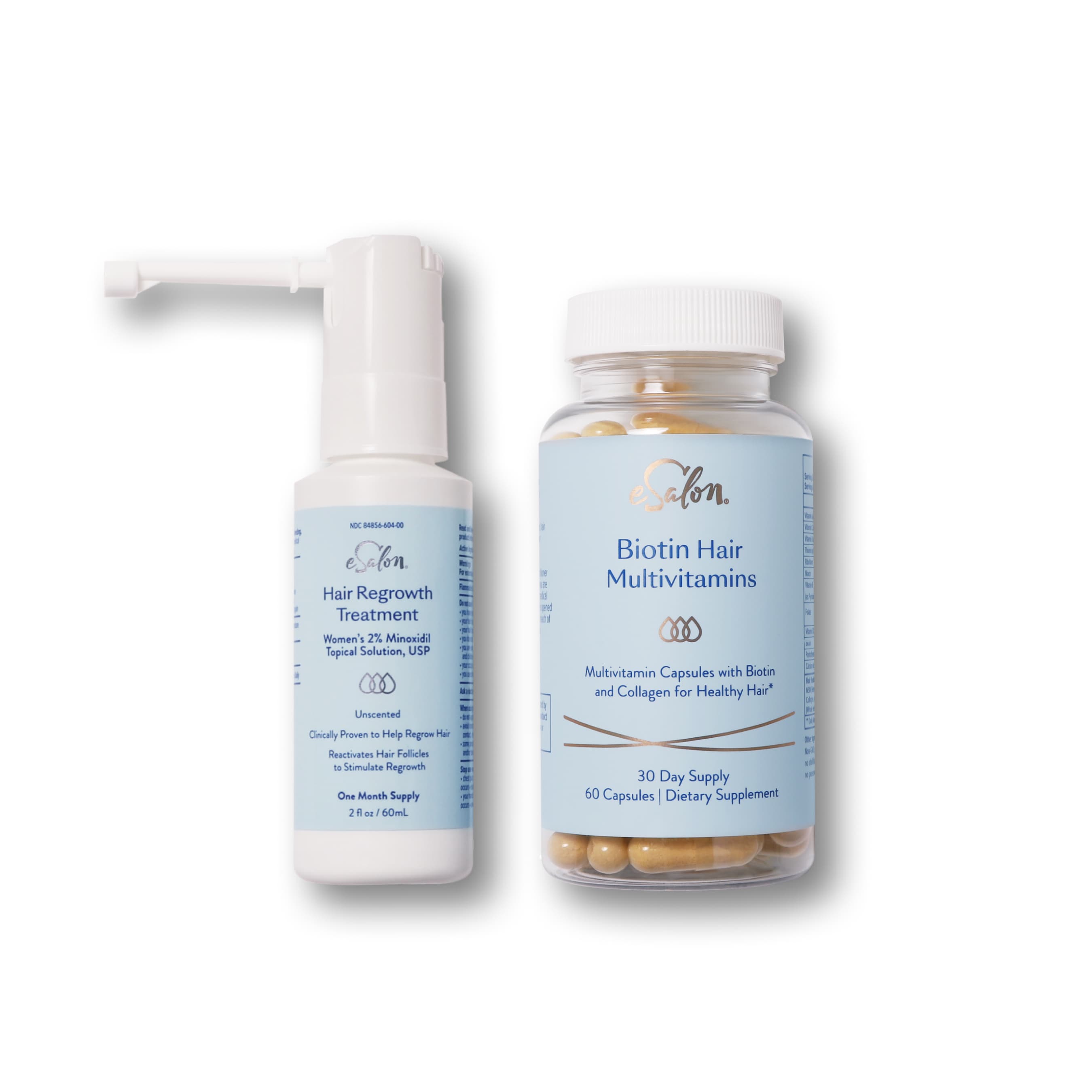 Hair Regrowth Treatment + Biotin Hair Multivitamins