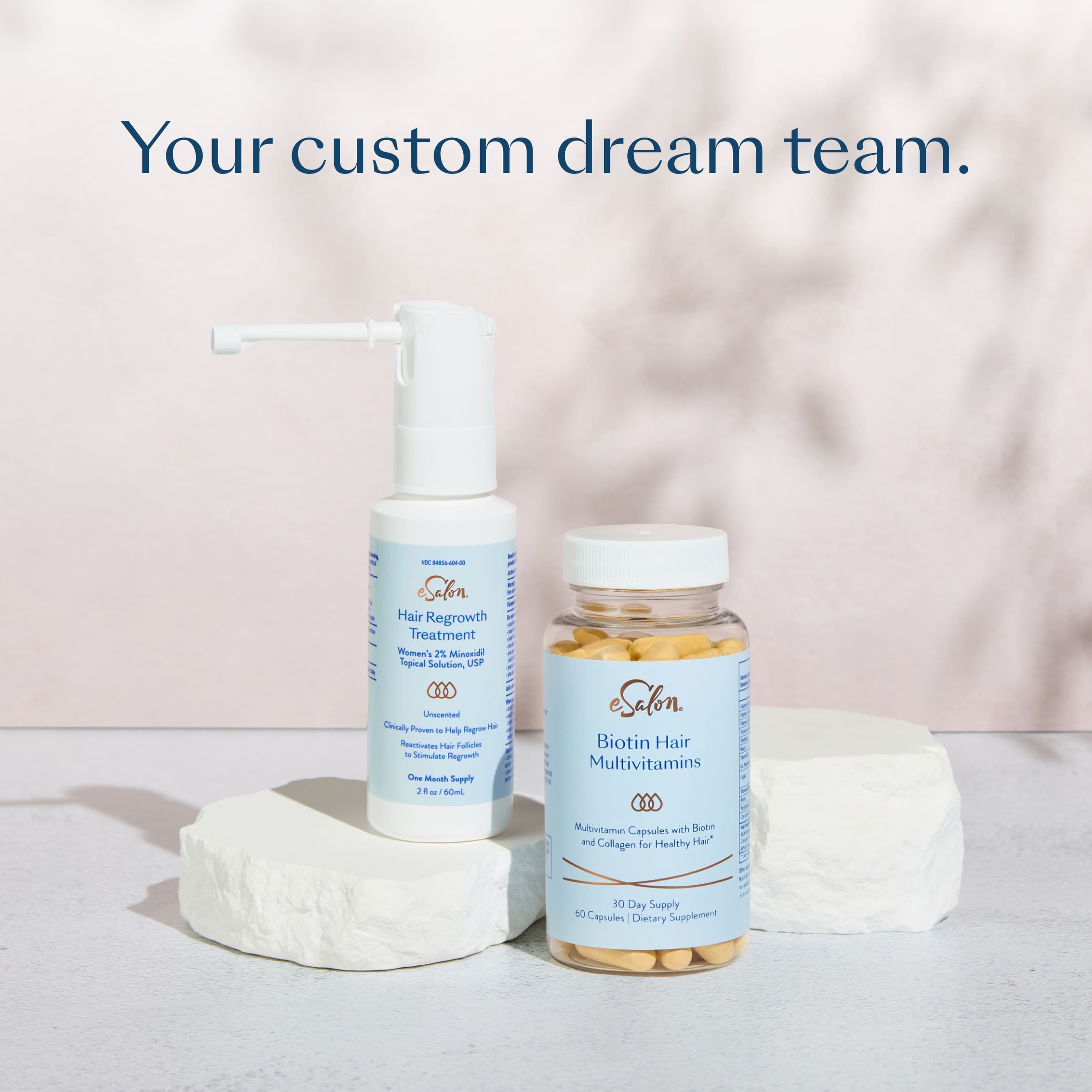 Hair Regrowth Treatment + Biotin Hair Multivitamins