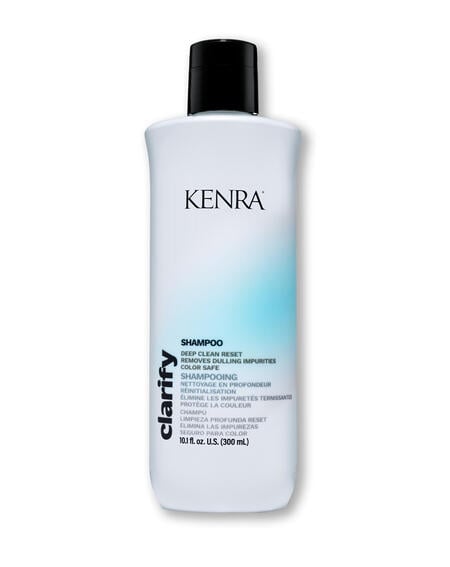 A deep cleansing shampoo that helps remove damaging impurities and dulling deposits without over-drying the hair. Use Kenra Clarify Shampoo as a weekly reset to restore strands with natural-looking radiance.