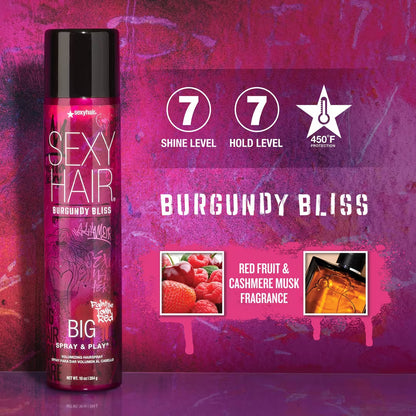 Big Spray & Play Burgundy Bliss Volumizing Hairspray