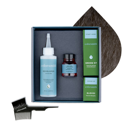 Permanent Hair & Beard Color for Full Gray Coverage