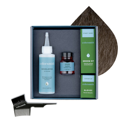Permanent Hair & Beard Color for Full Gray Coverage