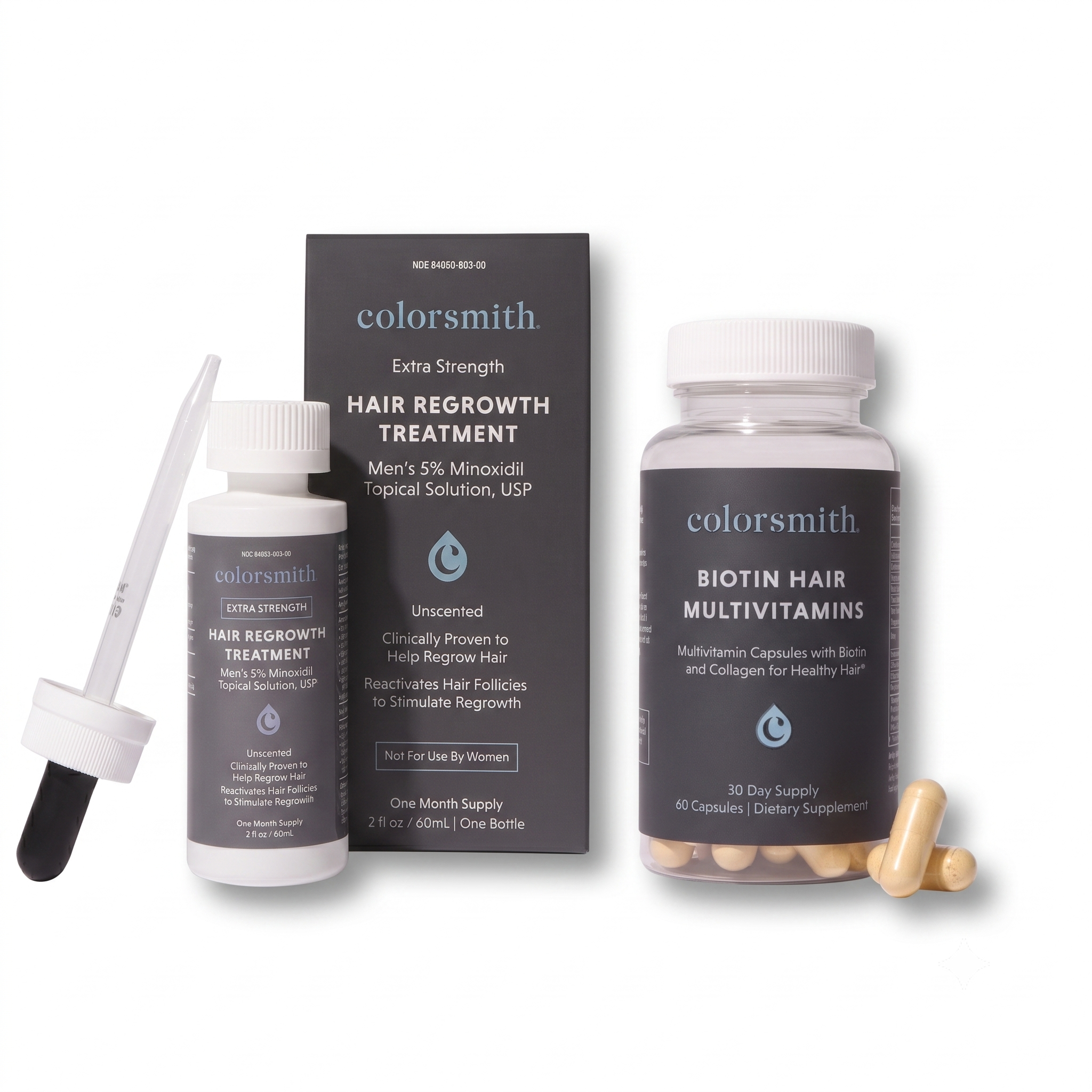 Hair Regrowth Treatment + Biotin Hair Multivitamins