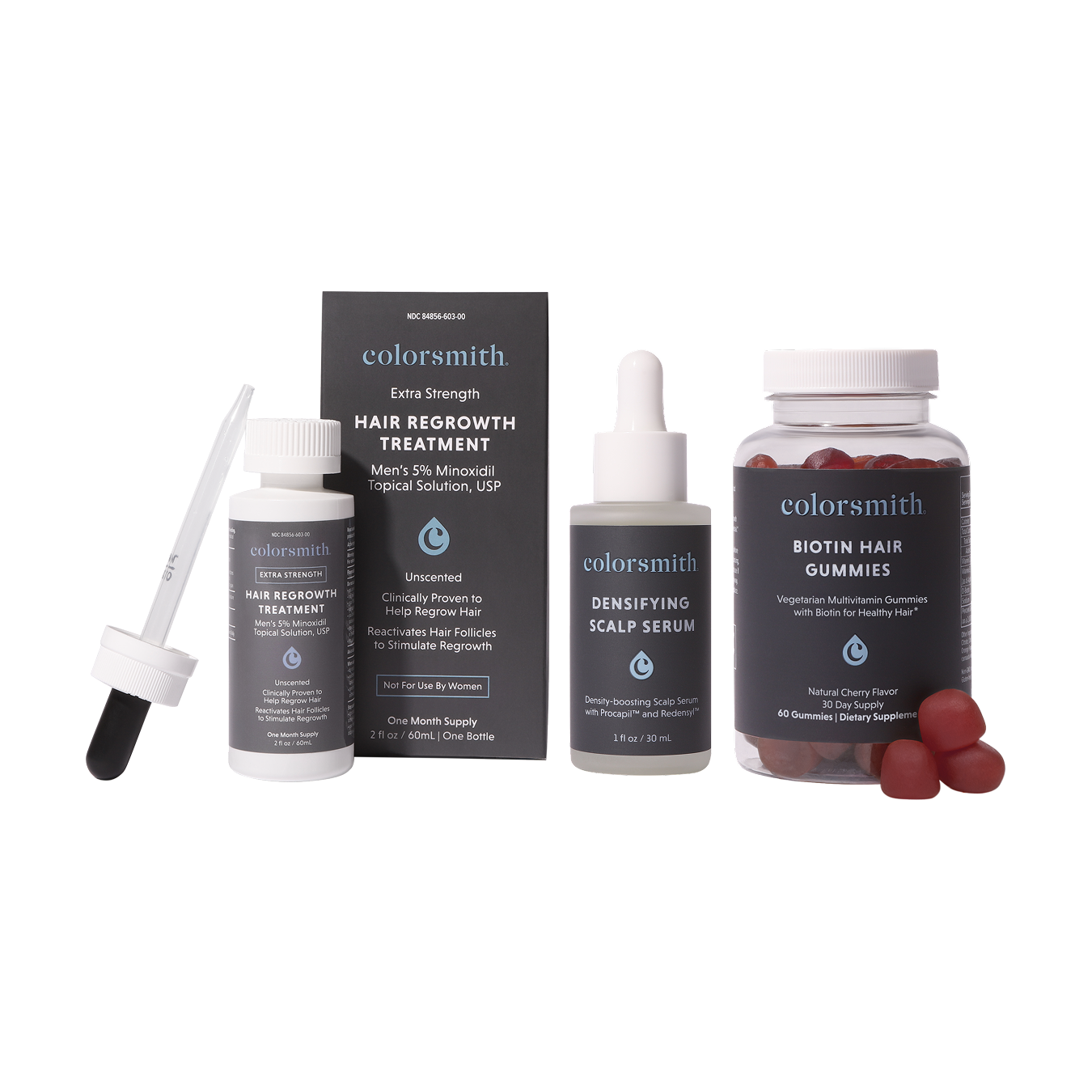 3-in-1 Hair Growth Bundle: Gummies