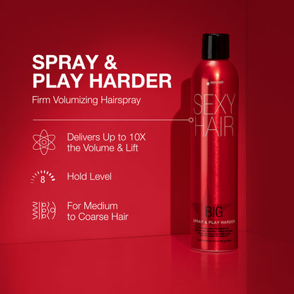 Spray & Play Harder Firm Volumizing Hairspray
