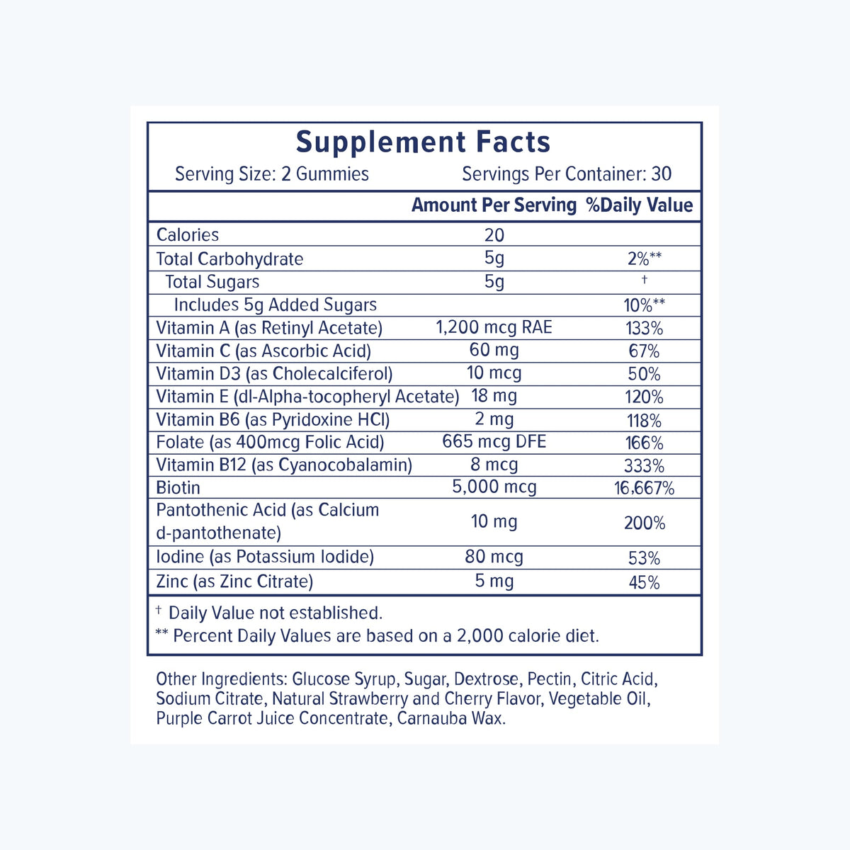 Biotin Hair Gummies